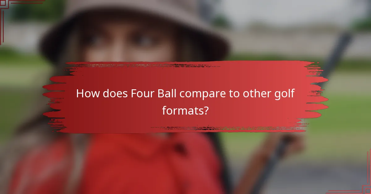 How does Four Ball compare to other golf formats?