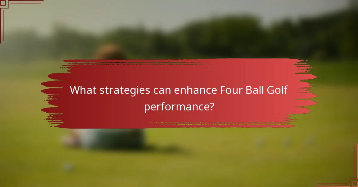 What strategies can enhance Four Ball Golf performance?